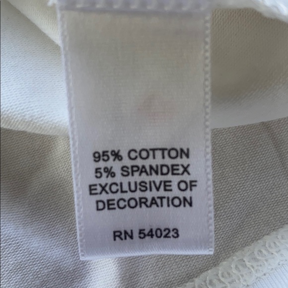 NWT BANANA REPUBLIC CAMI TUBE TOP WHITE W LACE. - Picture 7 of 8